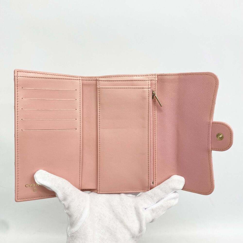 CHANEL Pink Caviar Leather Wallet - Picture 3 of 8